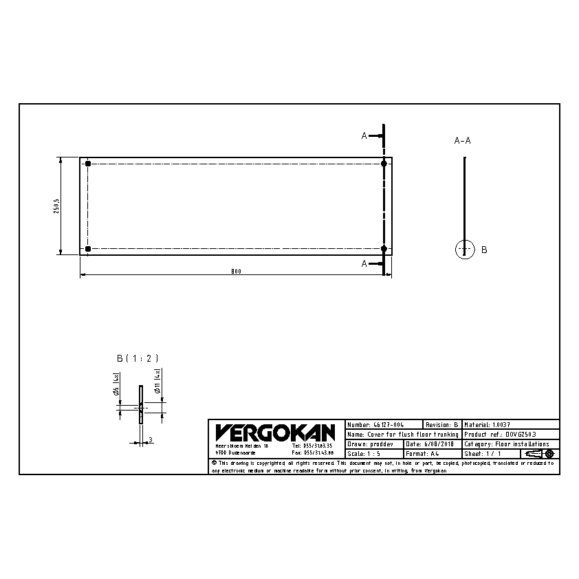 COMMERCIAL DOVG250.3